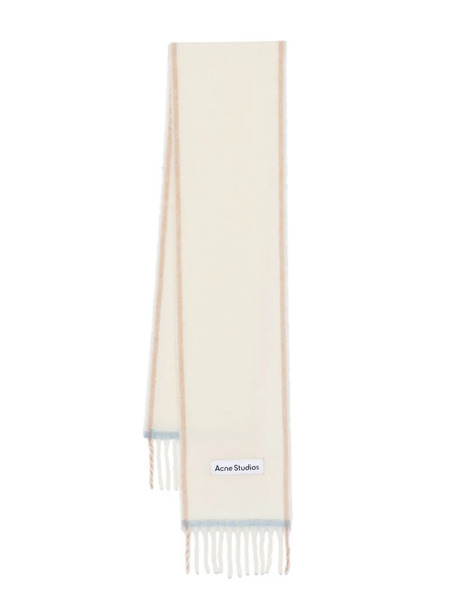  Acne Studios Bufanda Con Flecos - Blanco 