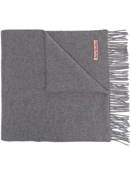  Acne Studios Bufanda Con Flecos - Gris 