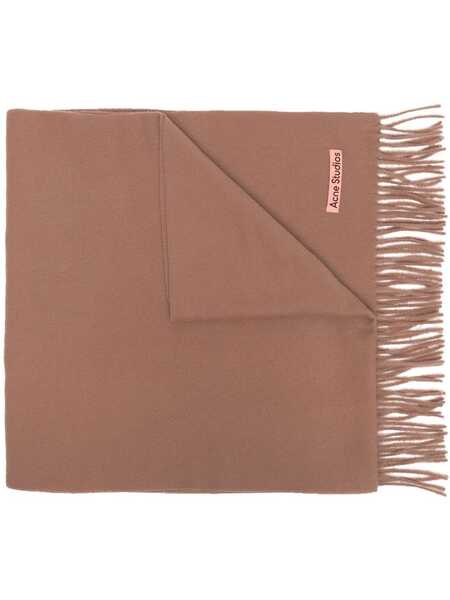  Acne Studios Bufanda Con Flecos - Marrón 