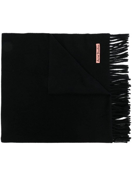  Acne Studios Bufanda Con Flecos - Negro 