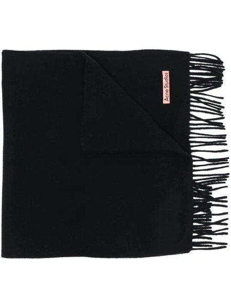  Acne Studios Bufanda Con Flecos - Negro 