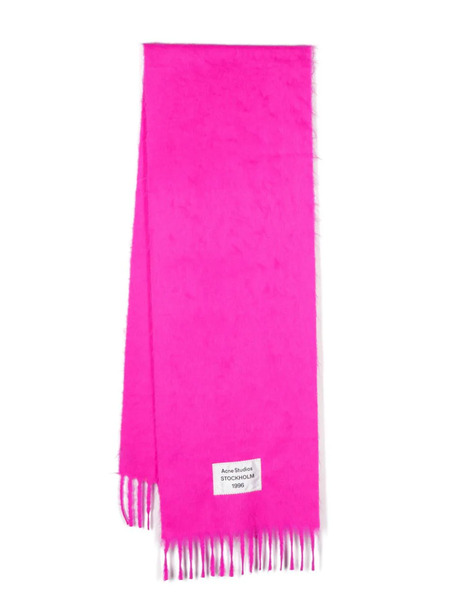  Acne Studios Bufanda Con Flecos - Rosa 