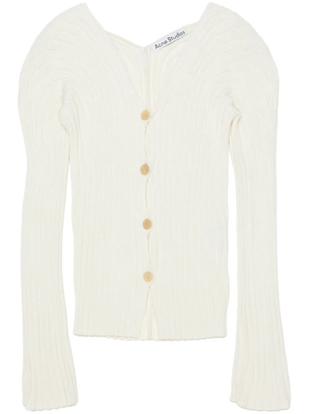  Acne Studios Cárdigan Liso - Neutro 