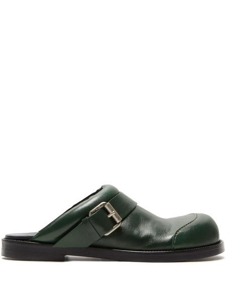  Acne Studios Mules Con Puntera En Punta - Verde 