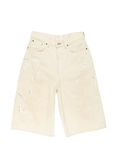  Acne Studios Pantalones Vaqueros Cortos Con Efecto Envejecido - Neutro 