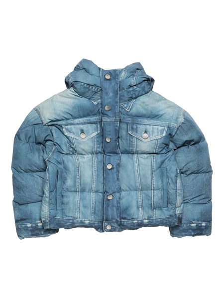  Acne Studios Plumífero Vaquero Con Capucha - Azul 