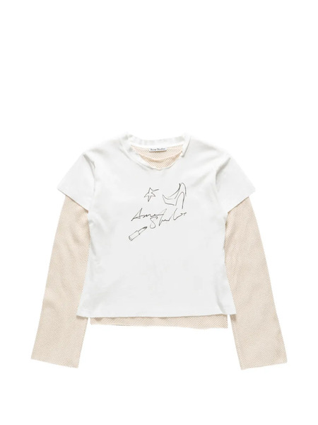  Acne Studios Sudadera Con Estampado Gráfico - Blanco 