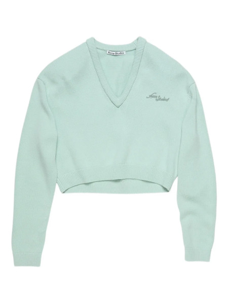  Acne Studios Sudadera Con Logo Bordado - Verde 