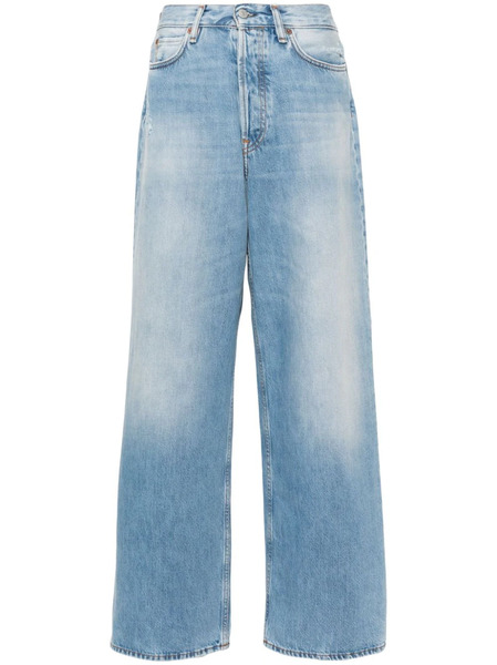  Acne Studios Vaqueros Anchos De Talle Alto - Azul 
