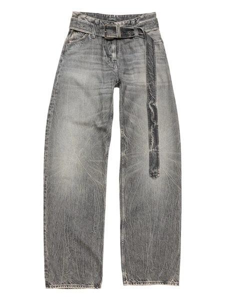  Acne Studios Vaqueros Con Cinturón - Gris 