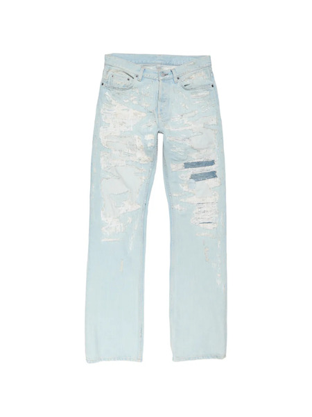  Acne Studios Vaqueros Con Detalles Envejecidos - Azul 