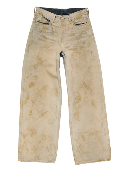  Acne Studios Vaqueros Con Parche Del Logo - Neutro 