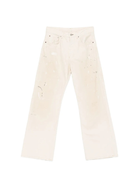  Acne Studios Vaqueros Con Parche Del Logo - Neutro 