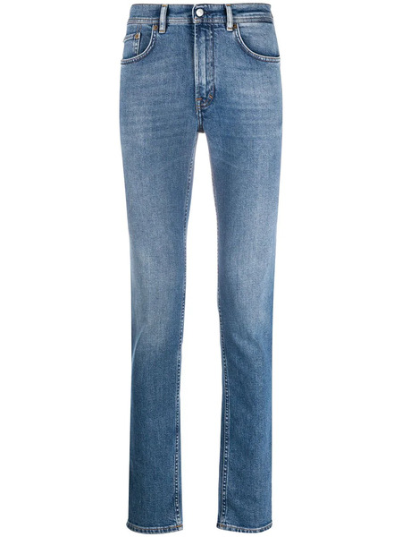  Acne Studios Vaqueros Slim De Talle Medio - Azul 