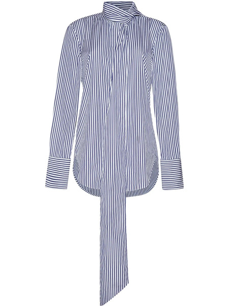  Adam Lippes Blusa Lee A Rayas - Azul 