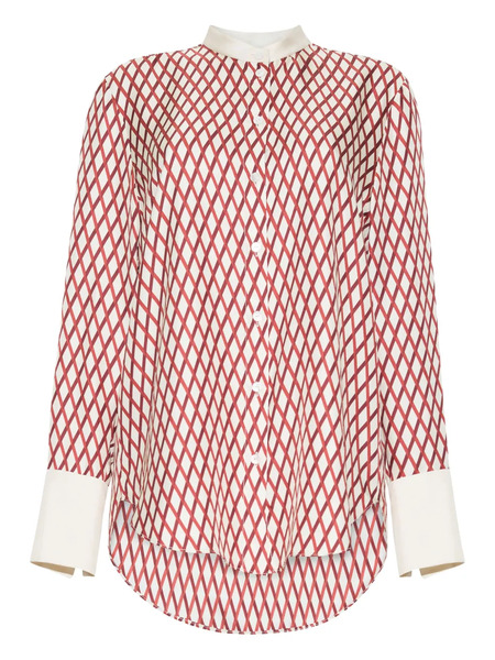  Adam Lippes Camisa Farrow - Rojo 