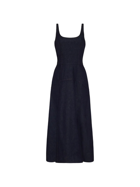  Adam Lippes Vestido Midi Veda - Azul 