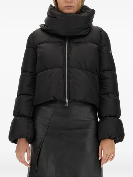  Add Plumífero Con Cuello Alzado - Negro 