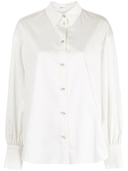  Adeam Camisa De Popelina Camellia - Blanco 