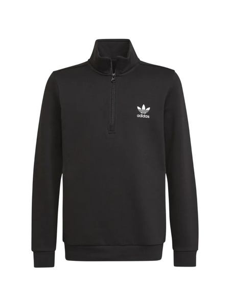  Adidas Kids Sudadera Con Logo Y Cuello Alto - Negro 