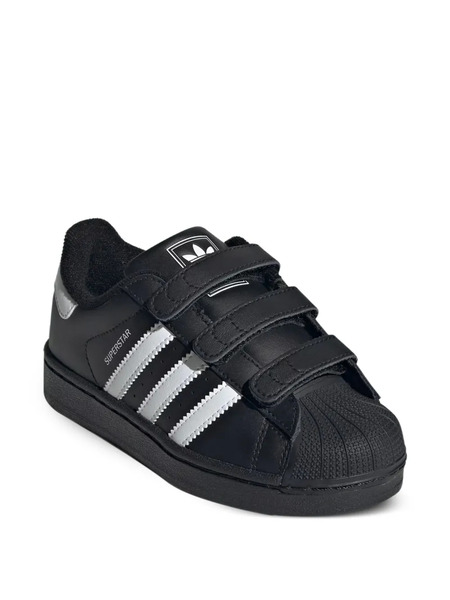  Adidas Kids Zapatillas Superstar Ii Con Cierre Autoadherente - Negro 