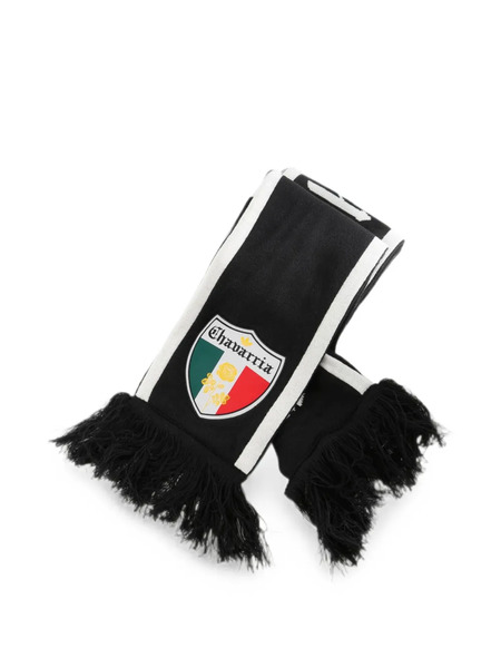  Adidas Logo-patch Fringed Scarf - Negro 