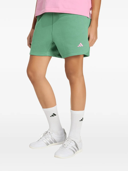  Adidas Pantalones Cortos Con Logo Bordado - Verde 