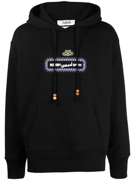  Adish Sudadera Alkhas Con Capucha Y Logo - Negro 