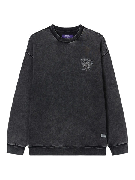  Aftermaths Sudadera Con Caballo Bordado - Negro 