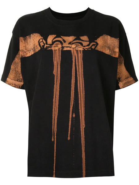  Aganovich Camiseta Con Estampado Gráfico - Negro 
