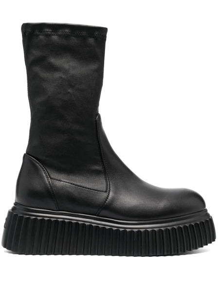  Agl Botas Milagros Con Tacón De 65mm - Negro 