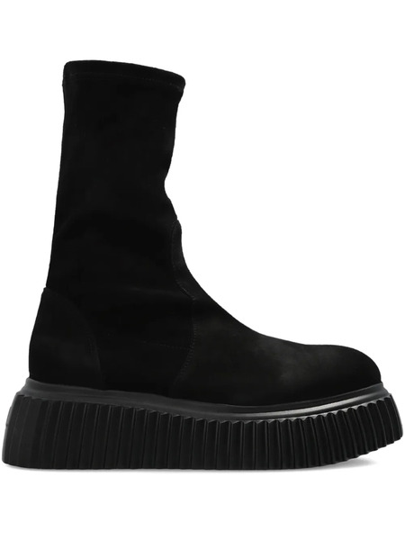  Agl Botines De Velour - Negro 