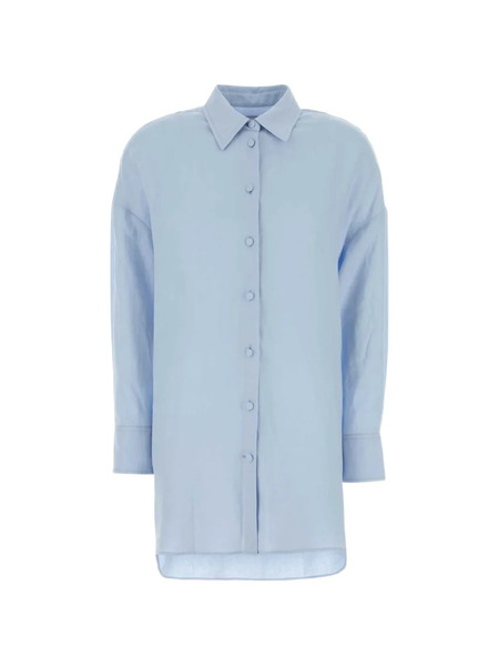  Agnona Camisa De Lino - Azul 