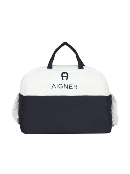  Aigner Kids Bolso Cambiador Con Logo Bordado - Azul 