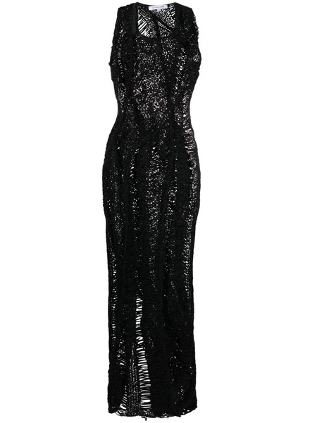  Aisling Camps Vestido Largo Kapok - Negro 