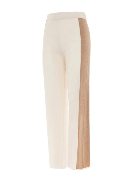  Akep Pantalones Rectos Con Raya Lateral - Neutro 