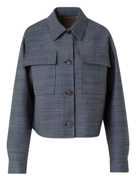  Akris Chaqueta Con Bolsillo - Azul 