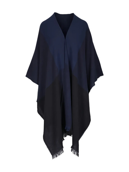  Akris Fular Con Flecos - Azul 