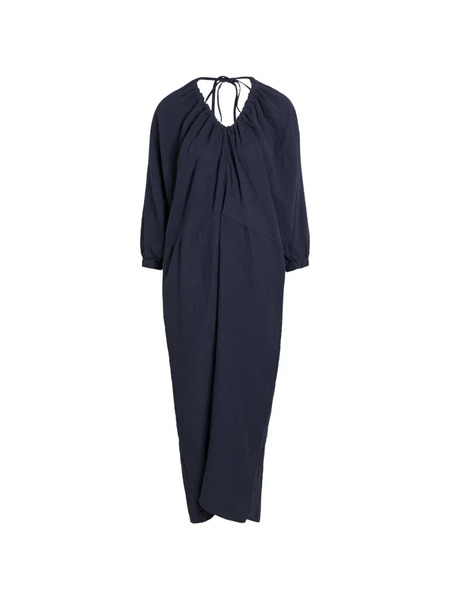  Akyn Vestido Midi Fruncido - Azul 