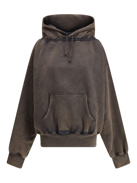  Alainpaul Sudadera Fruncida Con Capucha - Gris 