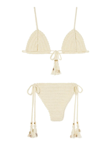  Alanui Bikini Sea Nomad Con Borla - Neutro 