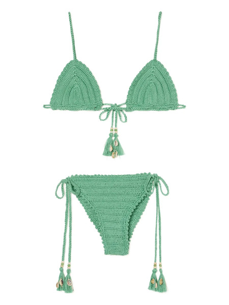  Alanui Bikini Sea Nomad Con Borla - Verde 