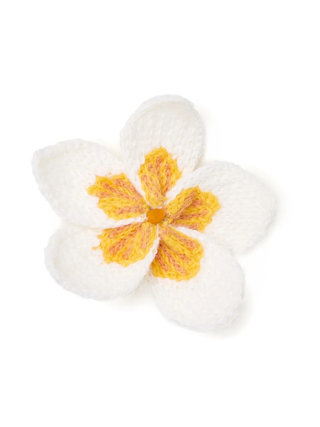  Alanui Broche Frangipani Bordado - Blanco 