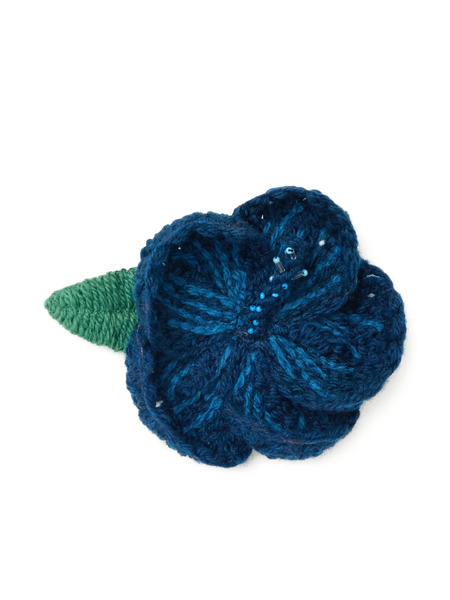  Alanui Broche Hibiscus Bordado - Azul 