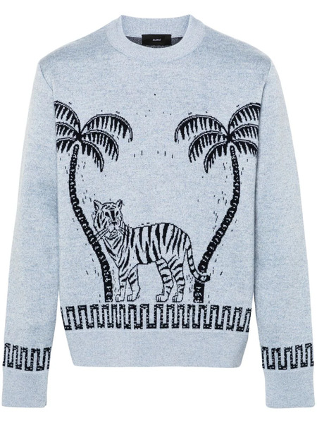  Alanui Jersey Wood Block En Jacquard - Azul 