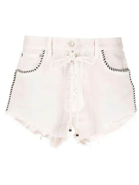  Alanui Pantalones Vaqueros Cortos Con Flecos - Neutro 