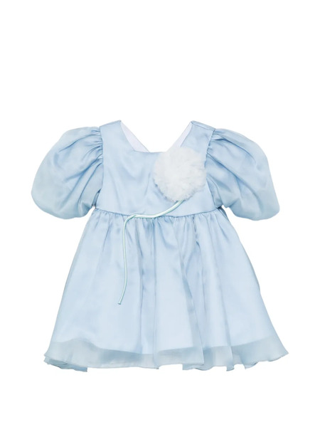  Alapage Vestido Con Aplique Floral - Azul 