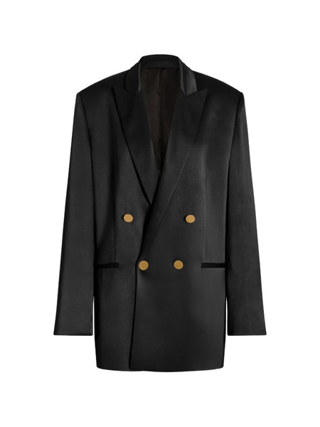  Alberta Ferretti Blazer Con Doble Botonadura - Negro 