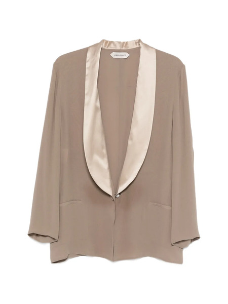  Alberta Ferretti Blazer Con Solapas De Esmoquin - Neutro 