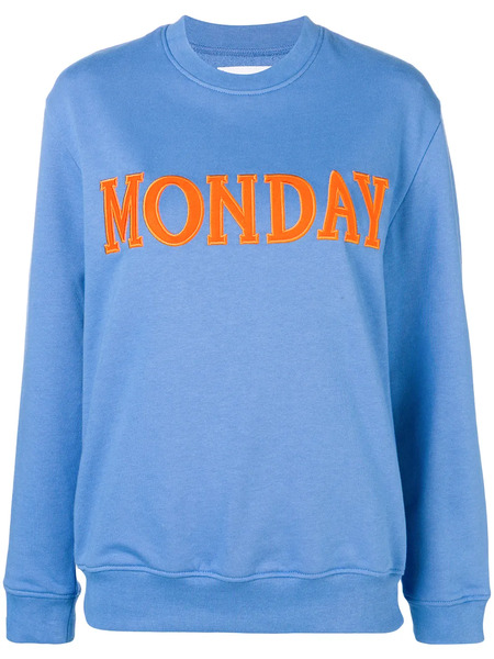  Alberta Ferretti Sudadera Con Parche Monday - Azul 